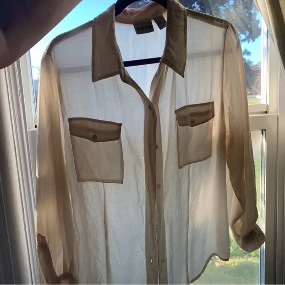 Silk Chicos Button Up Blouse 2 - Picture 7 of 11